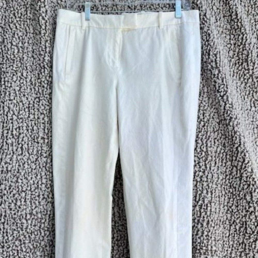 J. CREW Women's Maddie White Dress Pants
